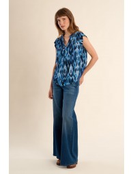 Top chemisier, imprimé