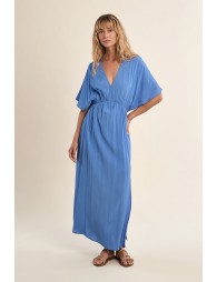 Long, elasticated dress