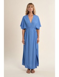 Long, elasticated dress