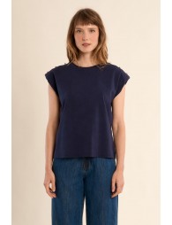 T-shirt à épaulettes
