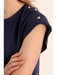 T-shirt à épaulettes