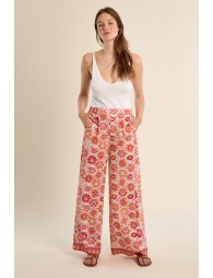 Wide pants, printed