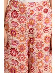 Wide pants, printed