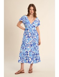 Short long printed dress