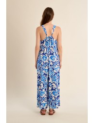 Long jumpsuit, printed
