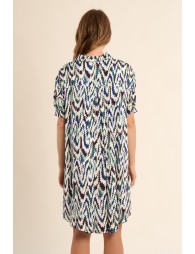 Short shirt dress, printed