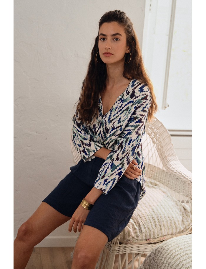 Top imprimé graphique