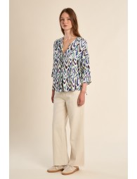 Top imprimé graphique