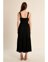 Robe longue à volants