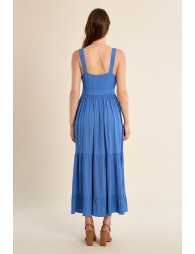 Robe longue à volants