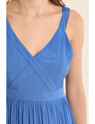 Long dress with ruffles