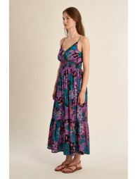 Robe longue, imprimée