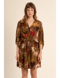 Robe courte, imprimée