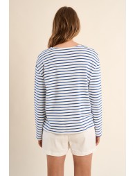 T-shirt à manches longues, rayé