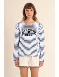 Long-sleeved T-shirt, striped