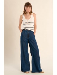 Top de mujer de tirantes, estampado rayas.