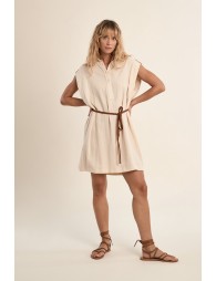 Petite robe Safari ceinturée