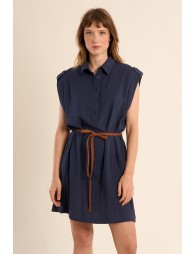 Petite robe Safari ceinturée