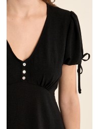 Robe courte avec manches nouables