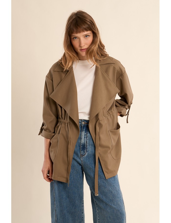 Veste légère ceinturée