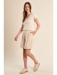 Short de blazer taille haute