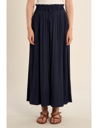 Pantalón de mujer tobillero, perneras anchas.