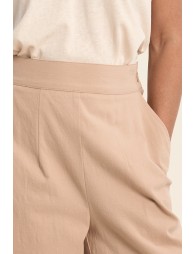 Pantalon fluide, taille haute