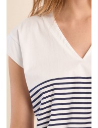 Sleeveless, striped top