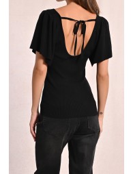 Top en maille dos nu