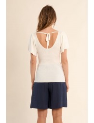 Top en maille dos nu