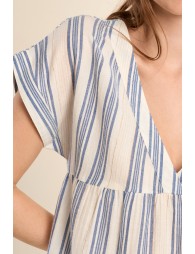 Cotton dress, striped