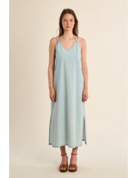 "Robe longue, en lyocell"