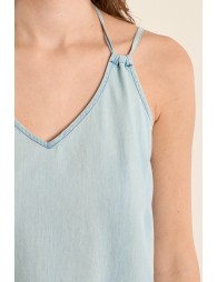 "Robe longue, en lyocell"