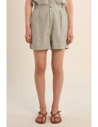 Cotton shorts, striped