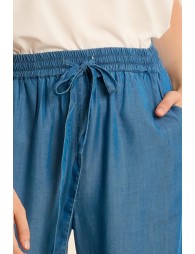 Lyocell trousers, carrot cut