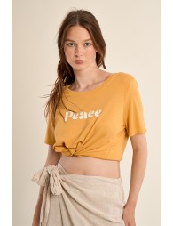"Cotton T-shirt ""Peace"""