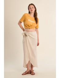 "T-shirt en coton ""Peace"""