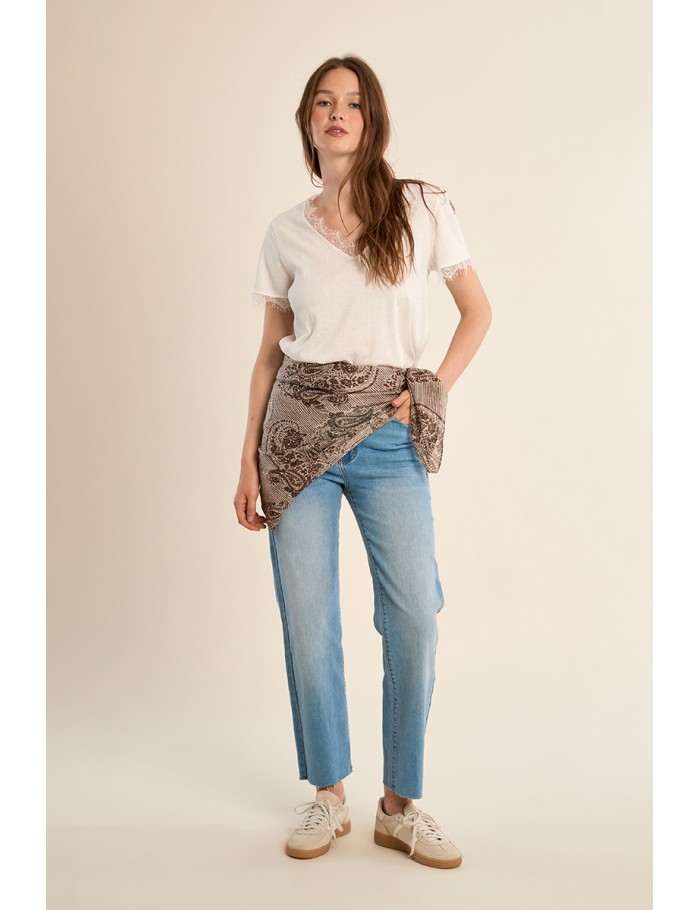 Pañuelo de mujer liso, estampado.