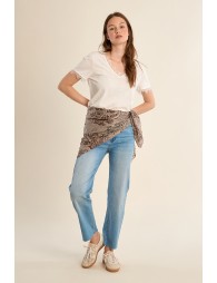 Pañuelo de mujer liso, estampado.