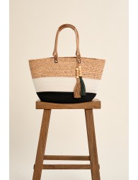 Panier de plage tressé