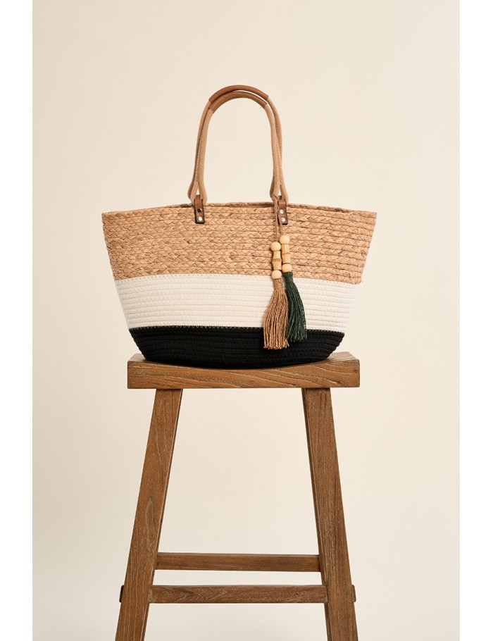 Panier de plage tressé