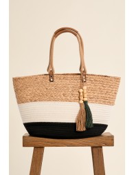 Panier de plage tressé