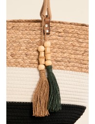 Panier de plage tressé