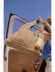 Sac en paille oversize