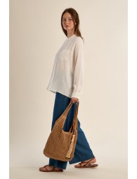 Sac en paille oversize
