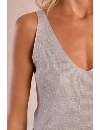 Top de mujer de tirantes, estampado lunares.