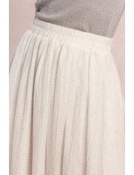 Jupe longue évasée, à strass