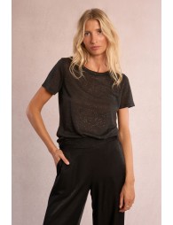 Semi-sheer glitter T-shirt