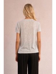Semi-sheer glitter T-shirt