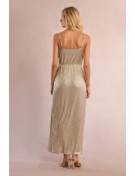 Robe longue, irisée